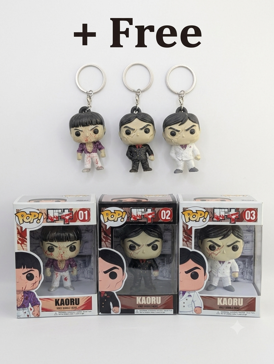 Baki Kaoru Hanayama Funko Pop Bundle (3 Figures) + FREE Matching Keychain