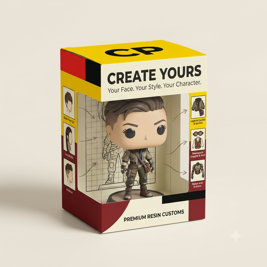 Custom Resin Pop Figure - Ultra High Detail Personalized